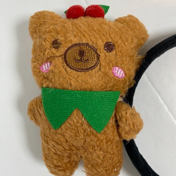 Handmade Teddy Bear Plush Headband One Size - Picture 3 of 6